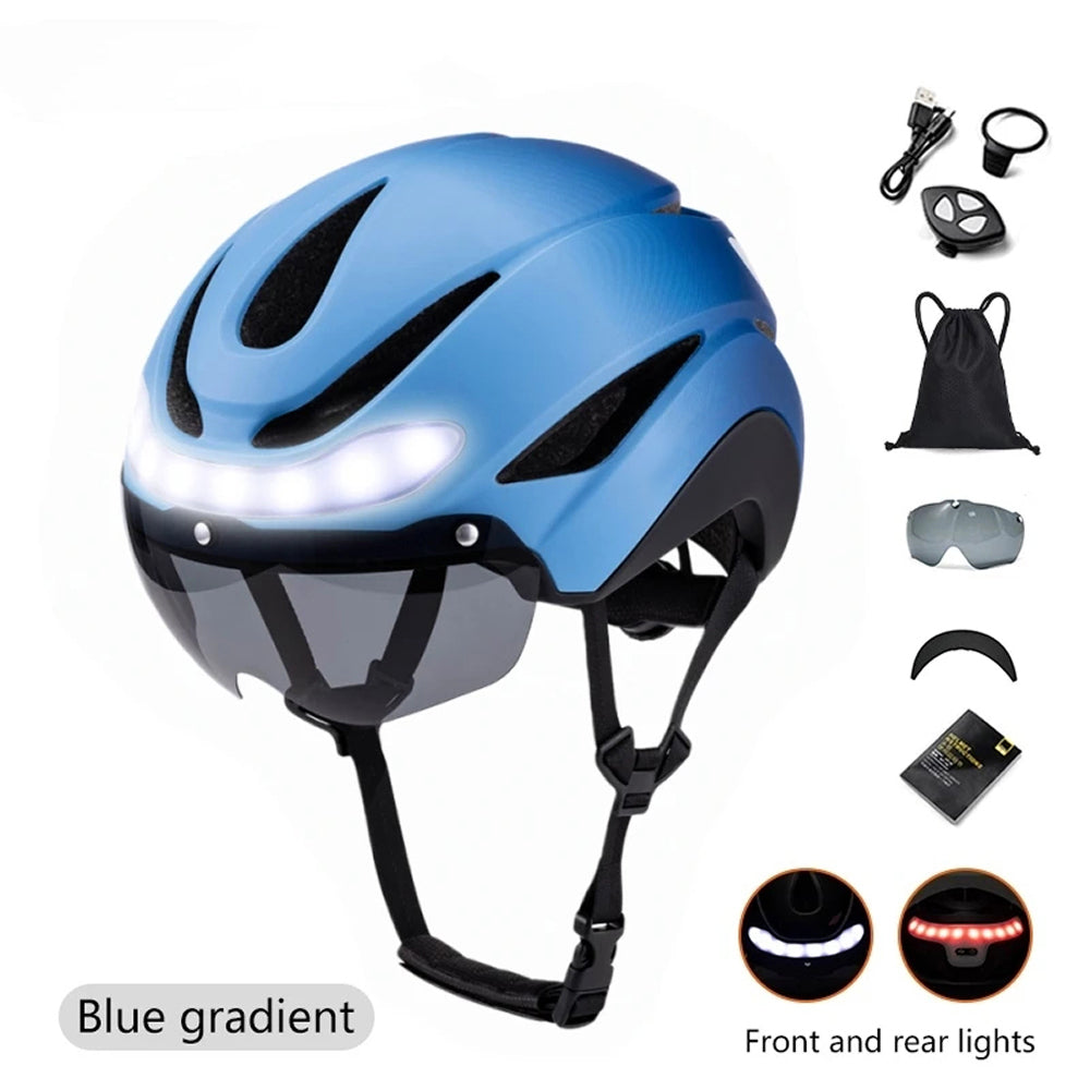 RideeMex Smart LED Cycling Helmet with Turn Signals & 3-Layer Protection