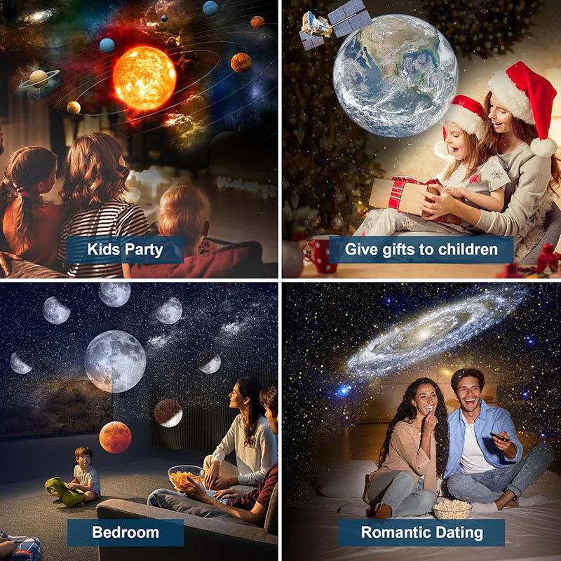 ObseVersy 4K HD Galaxy Projector with 13 Film Discs