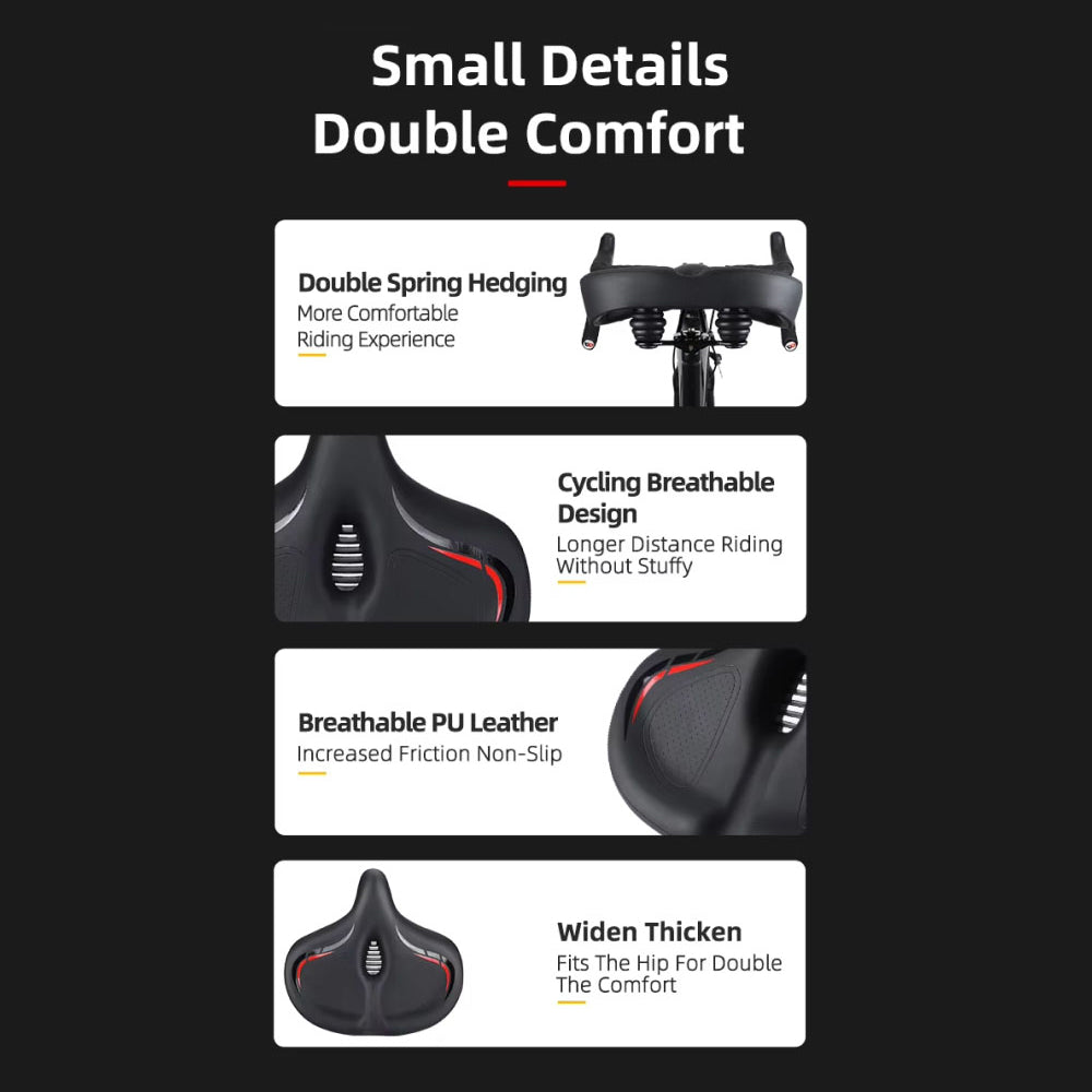 DasizRex Women's Ergonomic Bike Saddle - Ultimate Comfort & Pressure Relief