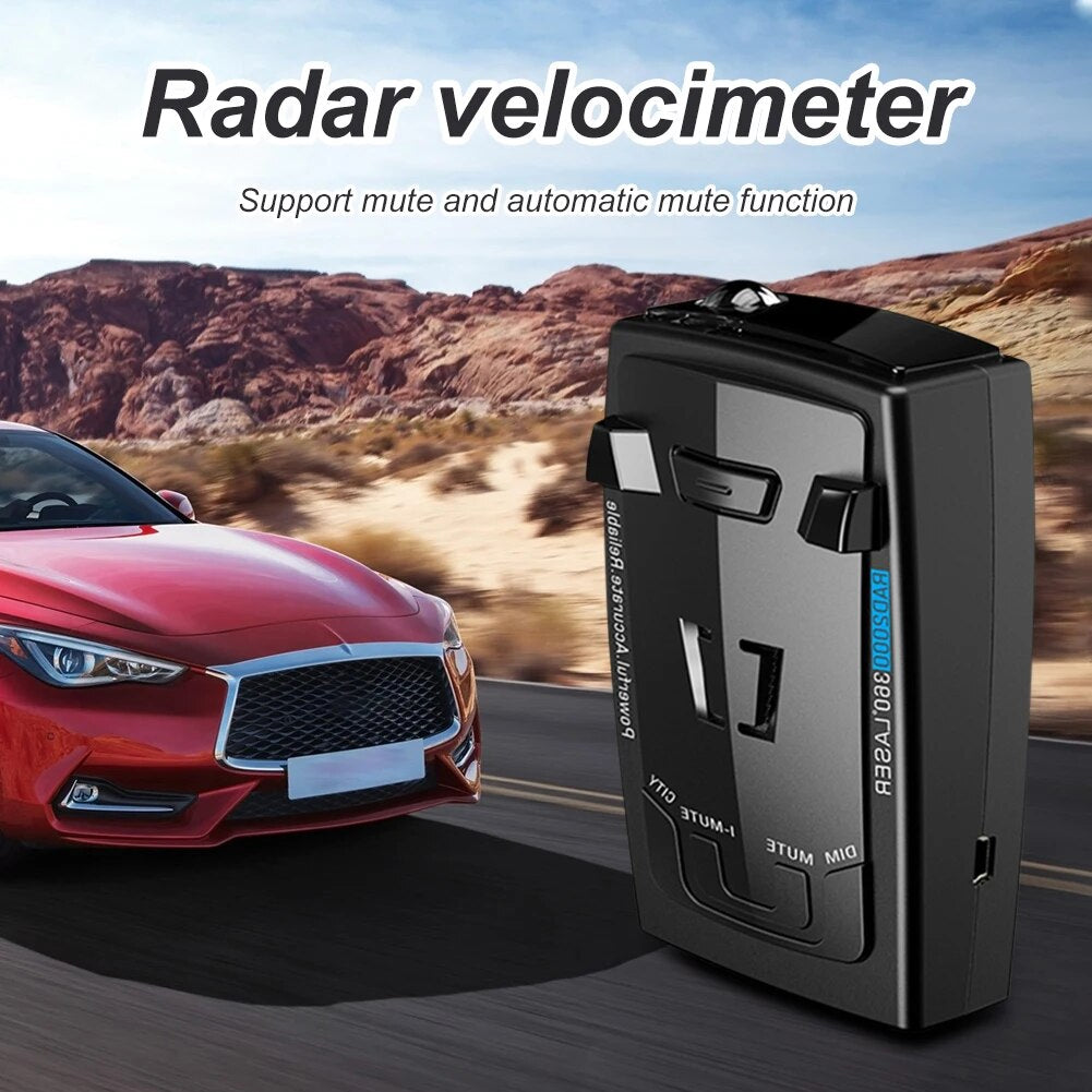 DetectPro Radar Detector with Voice Alerts & False Alert Filtering