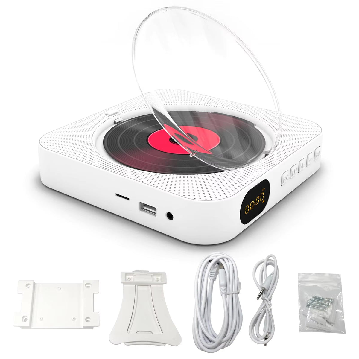 CeedyPlay 6-in-1 Radio with CD Player & Bluetooth Stereo System