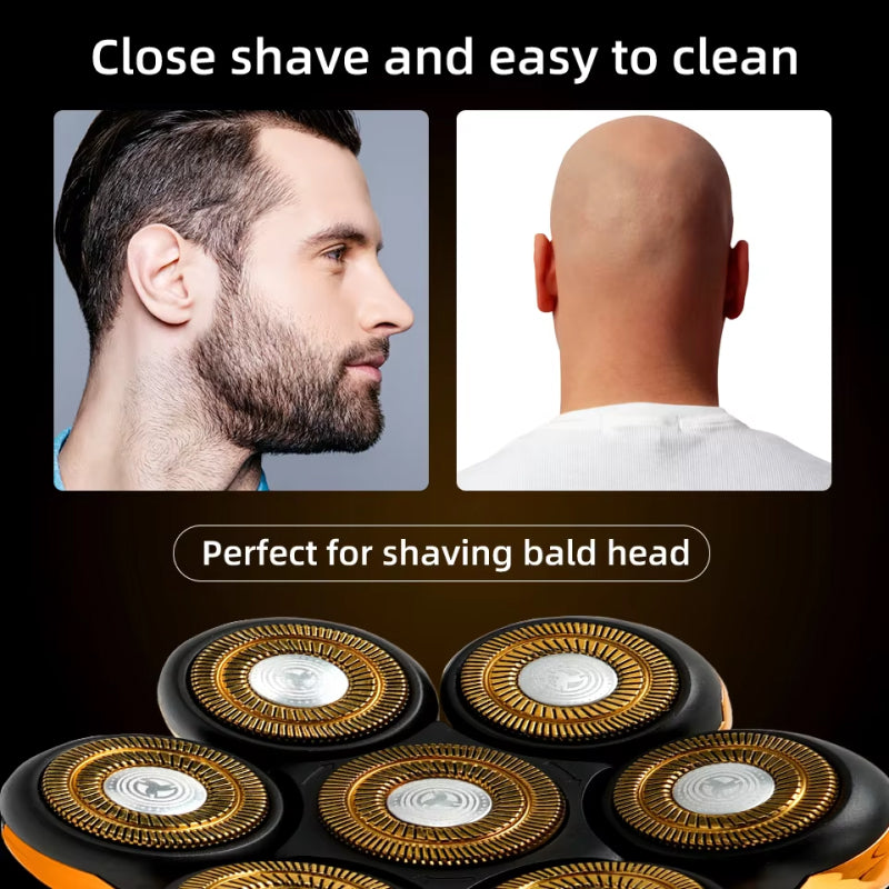 DomeeGlix 7D Bald Head Shaver & 5-in-1 Grooming Kit UK