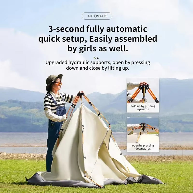 DozCamp Automatic Pop-up Camping Tent UK