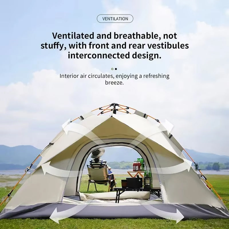 DozCamp Automatic Pop-up Camping Tent UK