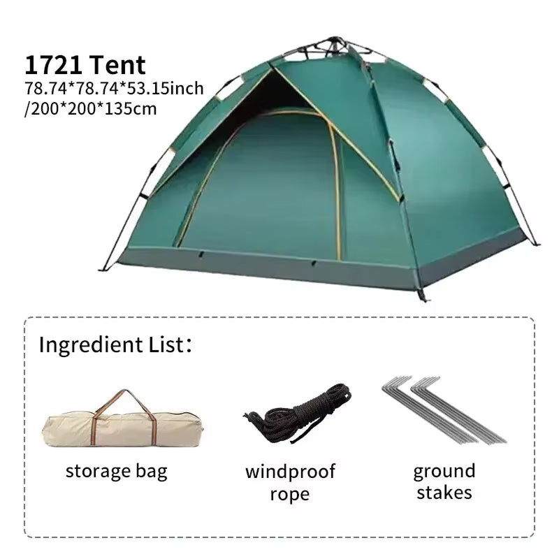 DozCamp Automatic Pop-up Camping Tent UK