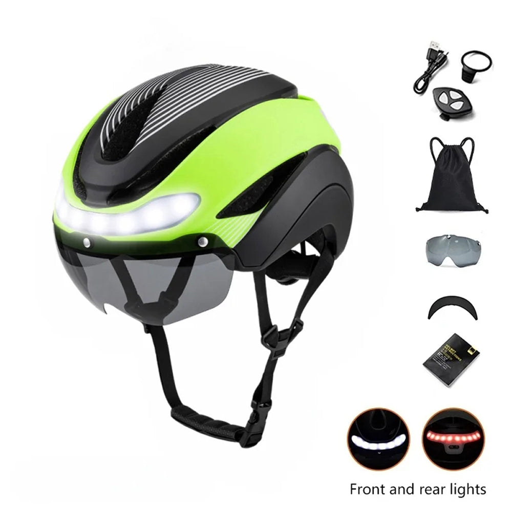 RideeMex Smart LED Cycling Helmet with Turn Signals & 3-Layer Protection