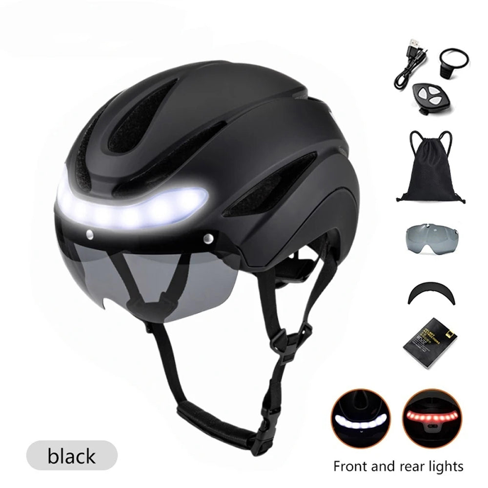 RideeMex Smart LED Cycling Helmet with Turn Signals & 3-Layer Protection