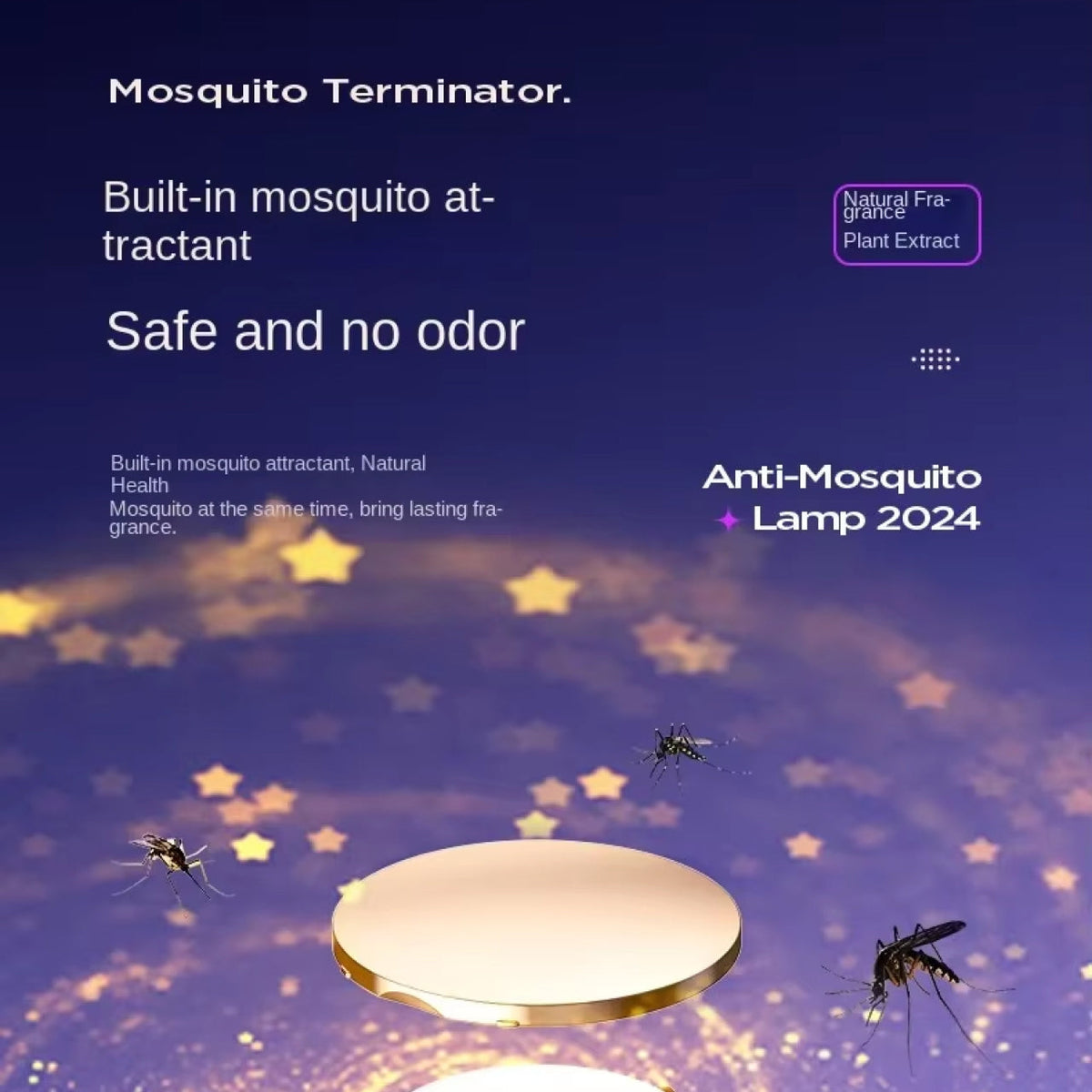 MozeeZap Mosquito Trap | Silent & Portable Indoor Bug Zapper UK
