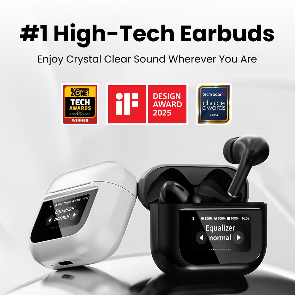 EchoJibud Wireless Earbuds with ANC and 48-Hour Battery