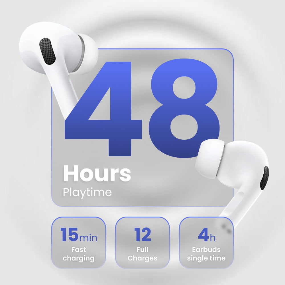 EchoJibud Wireless Earbuds with ANC and 48-Hour Battery