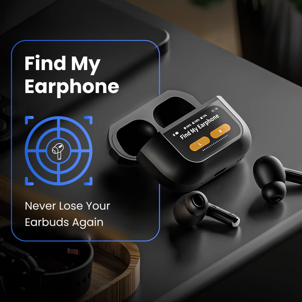 EchoJibud Wireless Earbuds with ANC and 48-Hour Battery