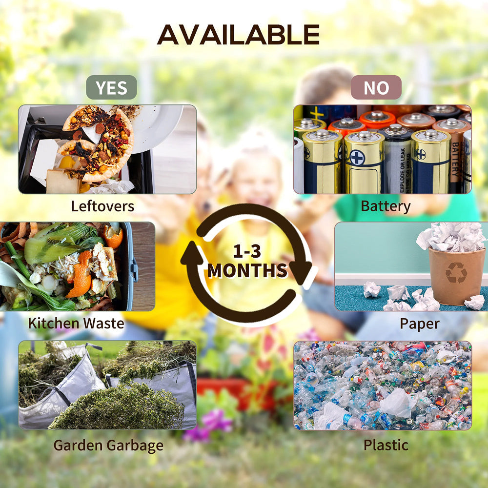 EcoCopox 130L Dual Chamber Garden Compost Tumbler UK