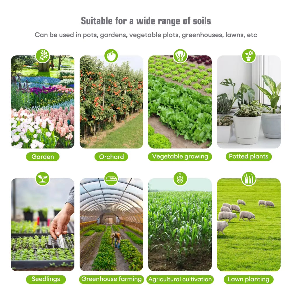 EdakaLif 6-in-1 Digital Soil Moisture Meter for Indoor Plants