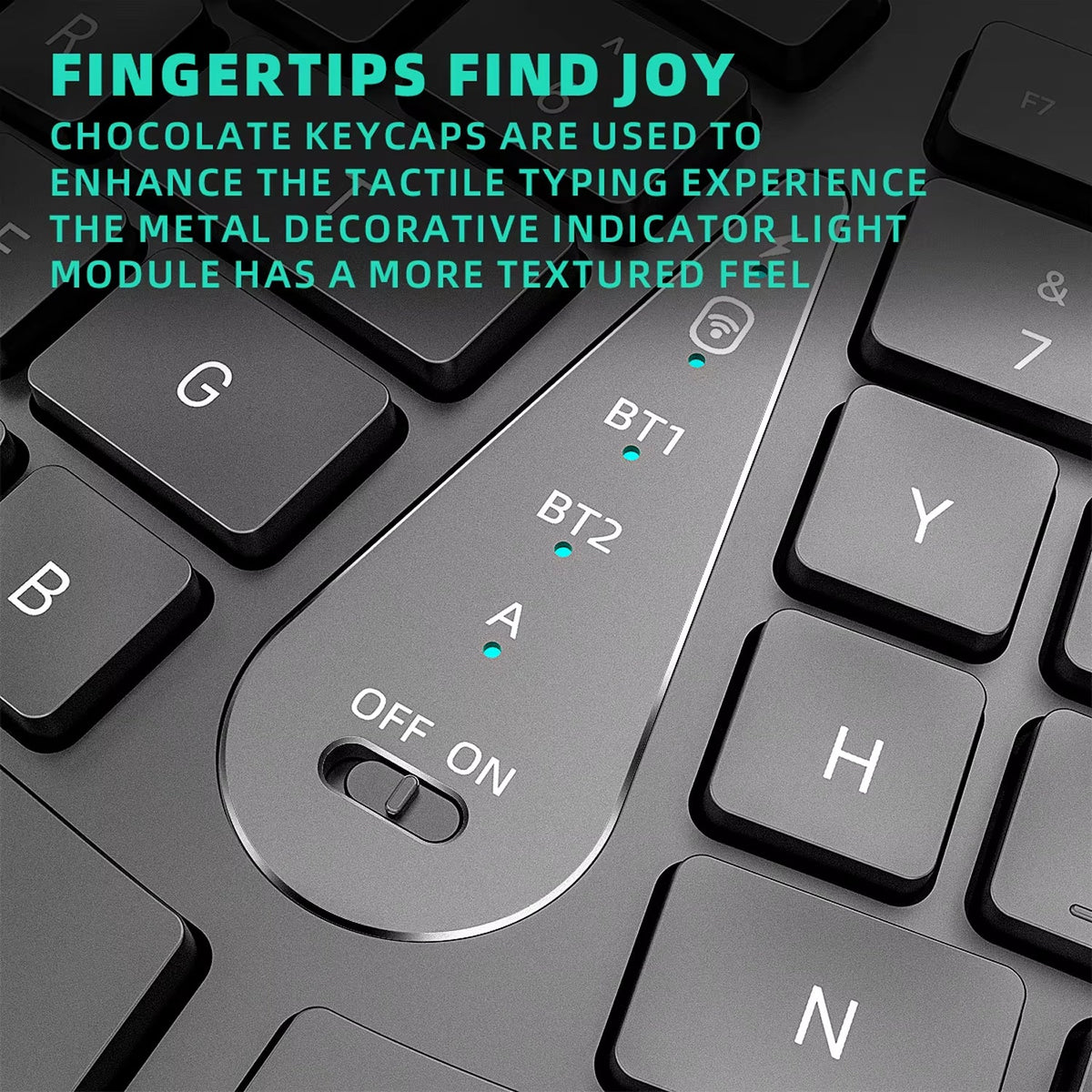 Ergozikey Ergonomic Wireless Keyboard with Memory Sponge Wrist Guard