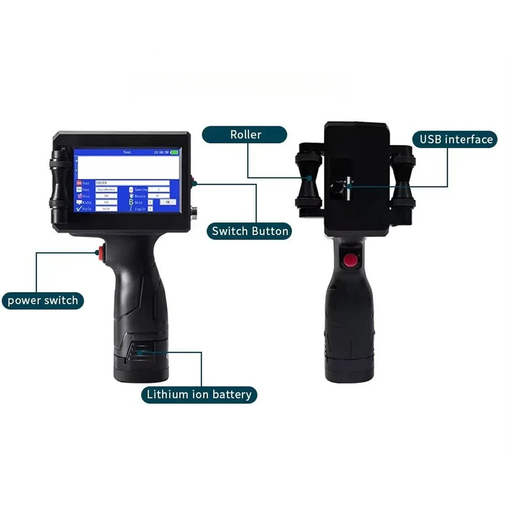 HandyPrin 600 DPI Portable Handheld Inkjet Printer for Industrial Coding