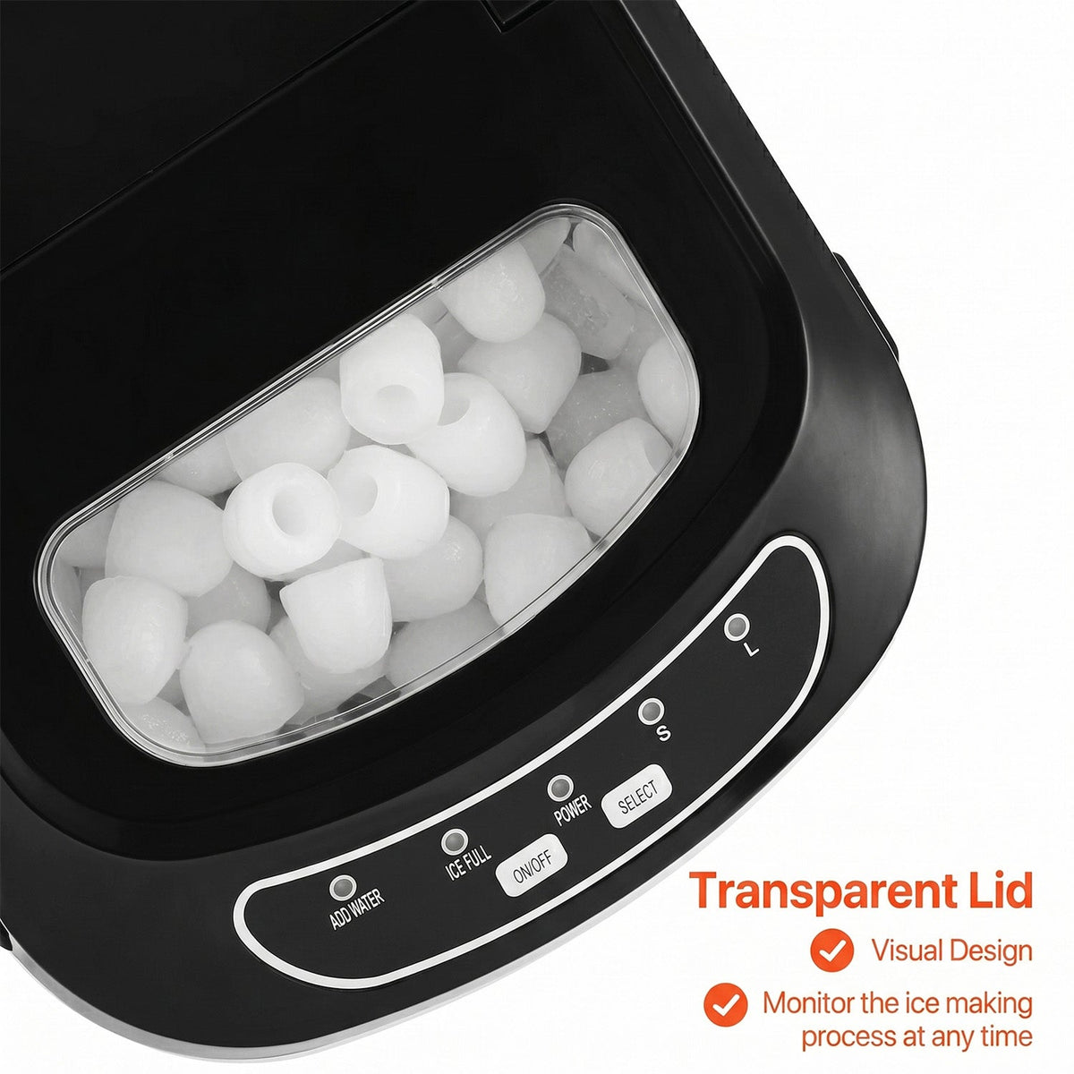 FrostalVy Portable Ice Maker Machine - 9 Cubes in 6 Mins
