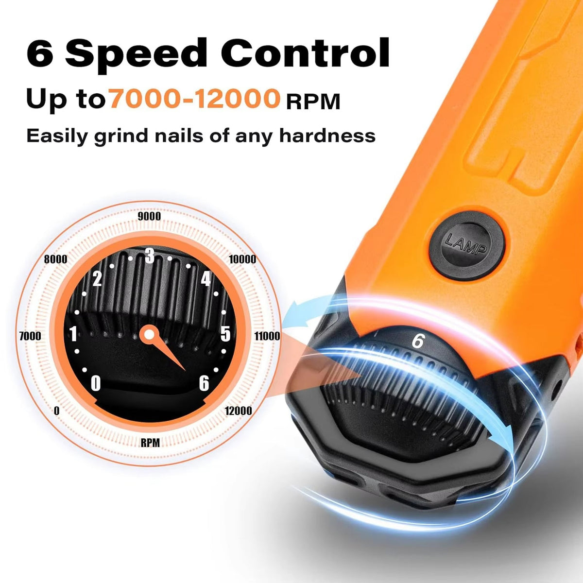 GrinPaw Quiet 6-Speed Pet Nail Grinder for Cats and Dogs
