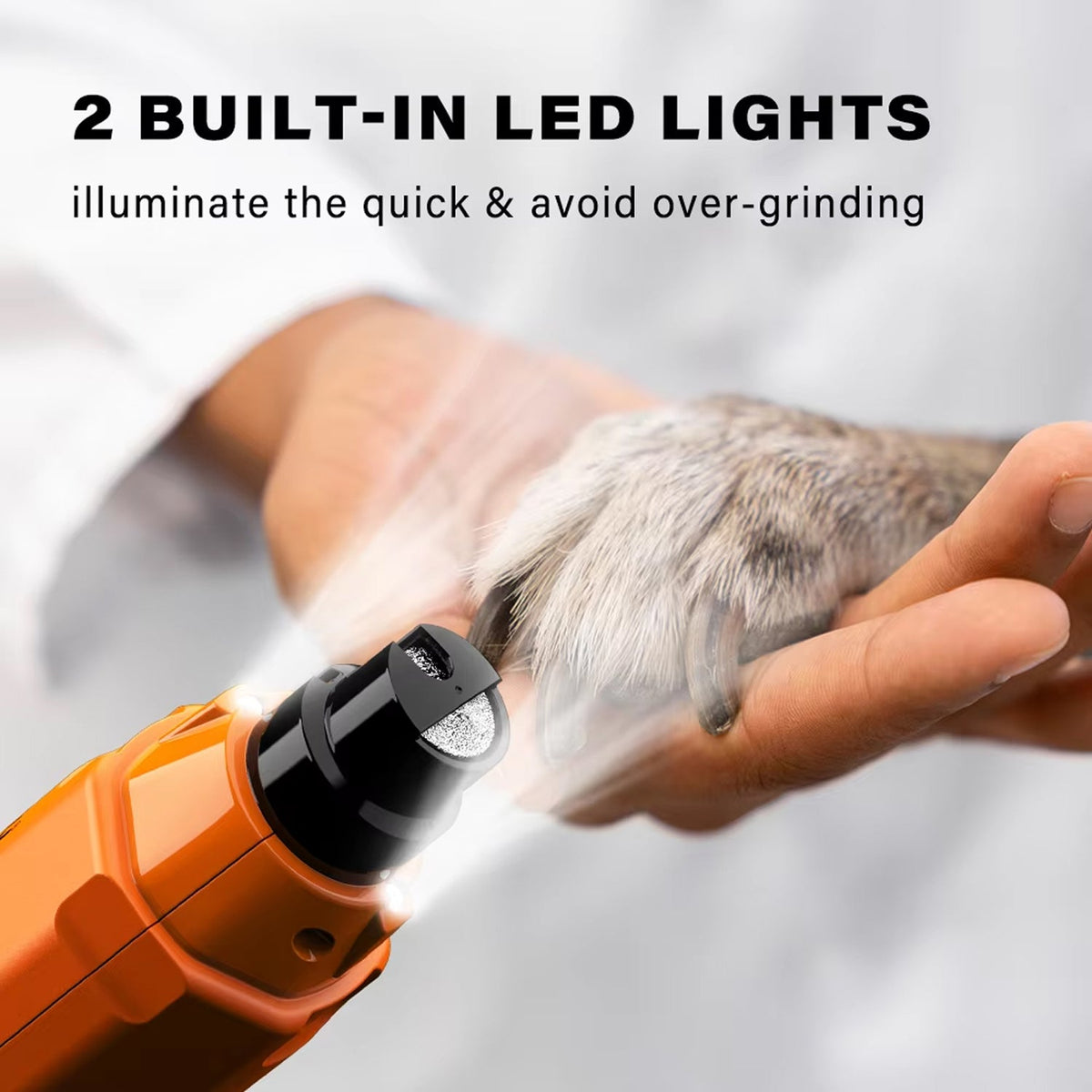 GrinPaw Quiet 6-Speed Pet Nail Grinder for Cats and Dogs
