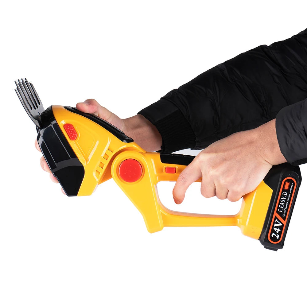 GrinWatt Cordless Electric Hedge Trimmer with 90° Adjustable Head