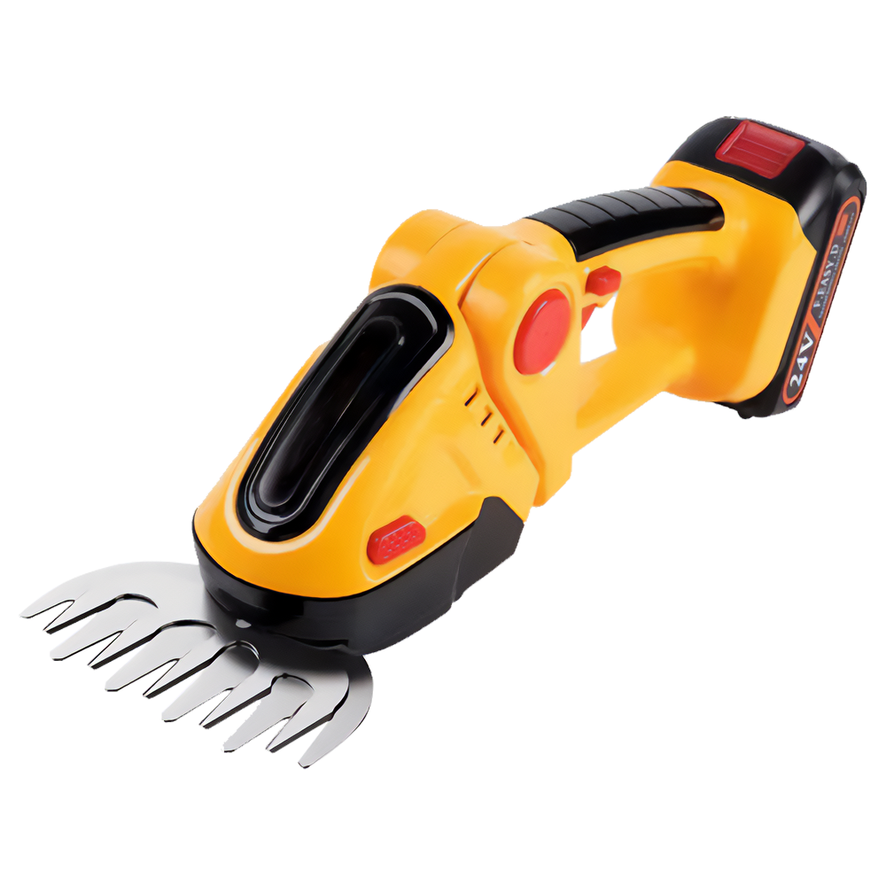 GrinWatt Cordless Electric Hedge Trimmer with 90° Adjustable Head
