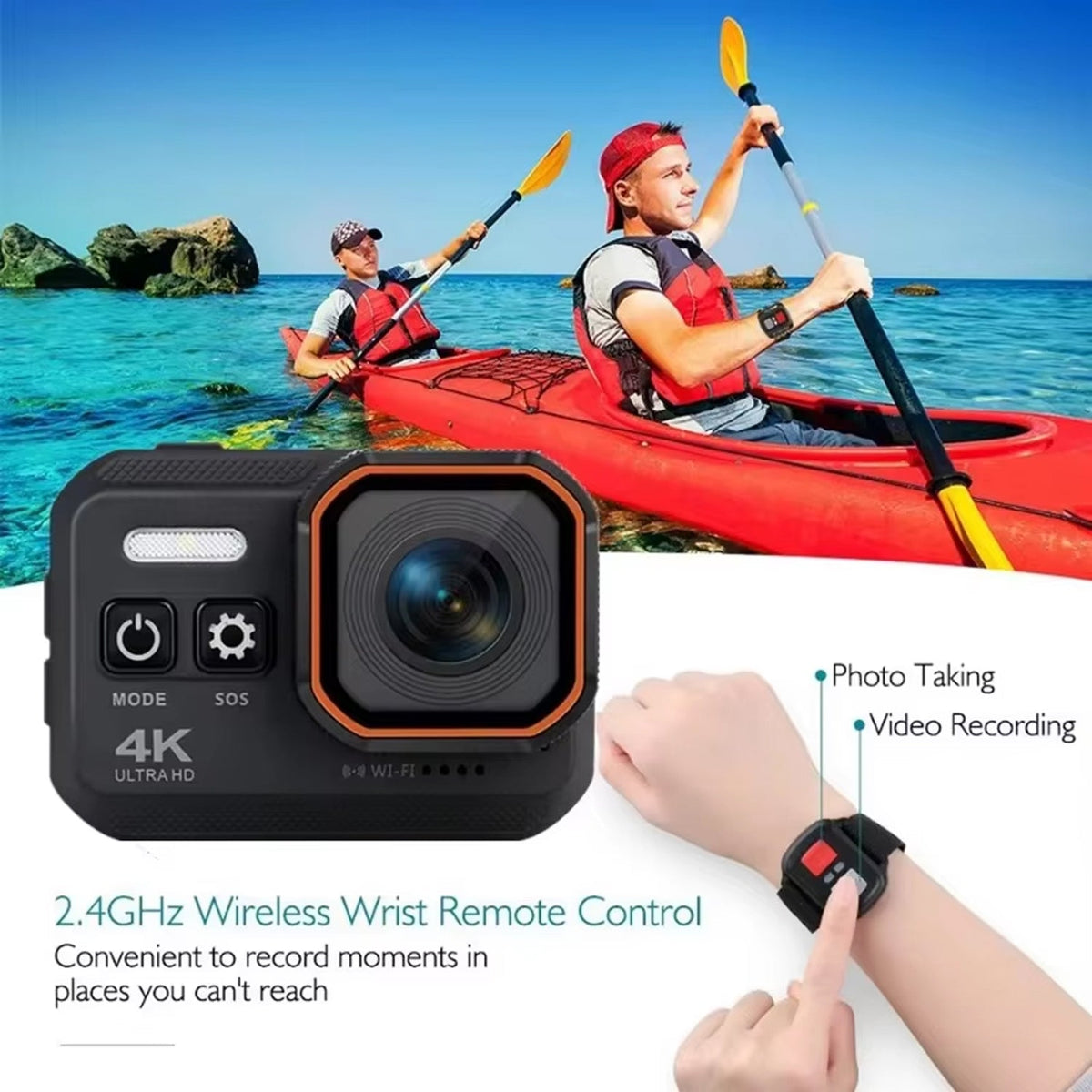 GripCylot 4K HD 60FPS Motorcycle Action Camera
