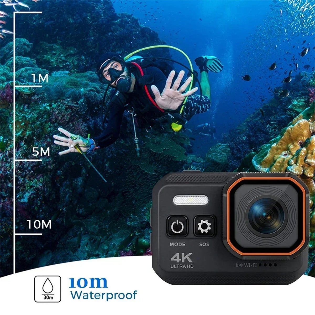 GripCylot 4K HD 60FPS Motorcycle Action Camera