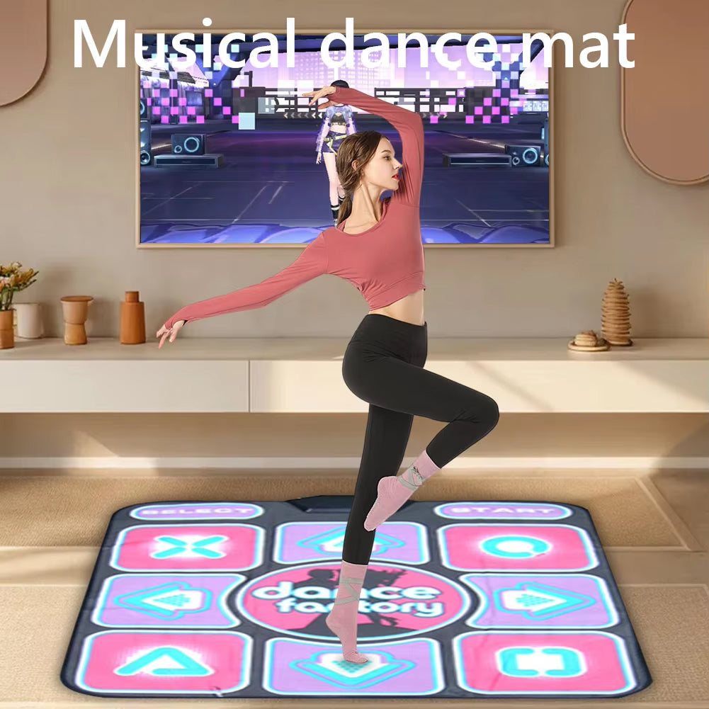 GroovyBit Kids Dance Mat | 63 Built-in Games & LED Guidance