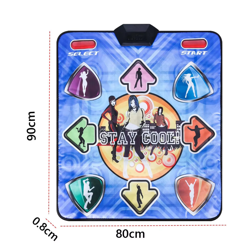 GroovyBit Kids Dance Mat | 63 Built-in Games & LED Guidance