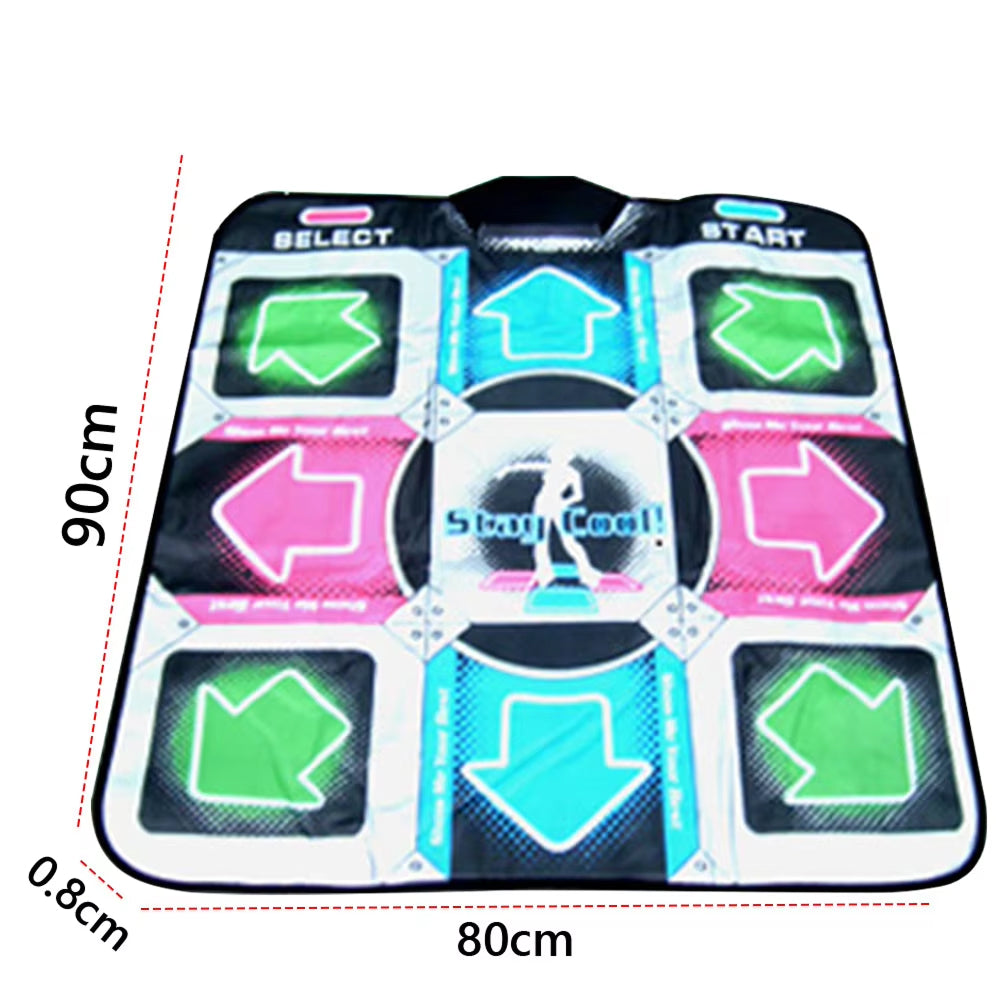 GroovyBit Kids Dance Mat | 63 Built-in Games & LED Guidance