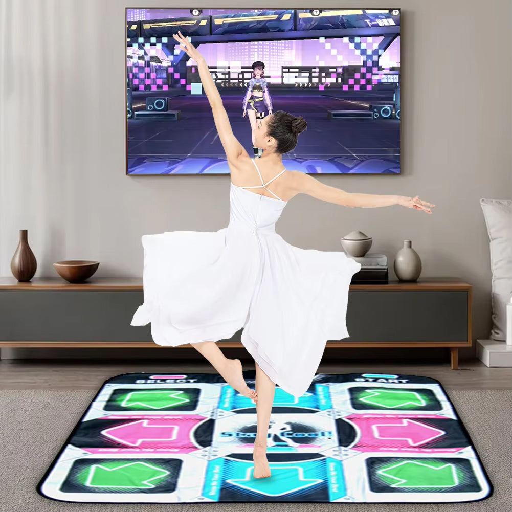 GroovyBit Kids Dance Mat | 63 Built-in Games & LED Guidance