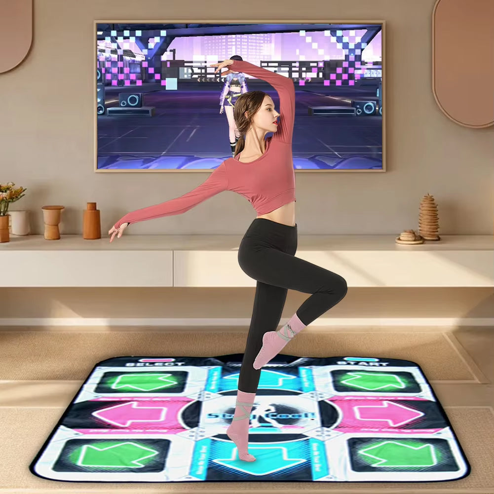 GroovyBit Kids Dance Mat | 63 Built-in Games & LED Guidance