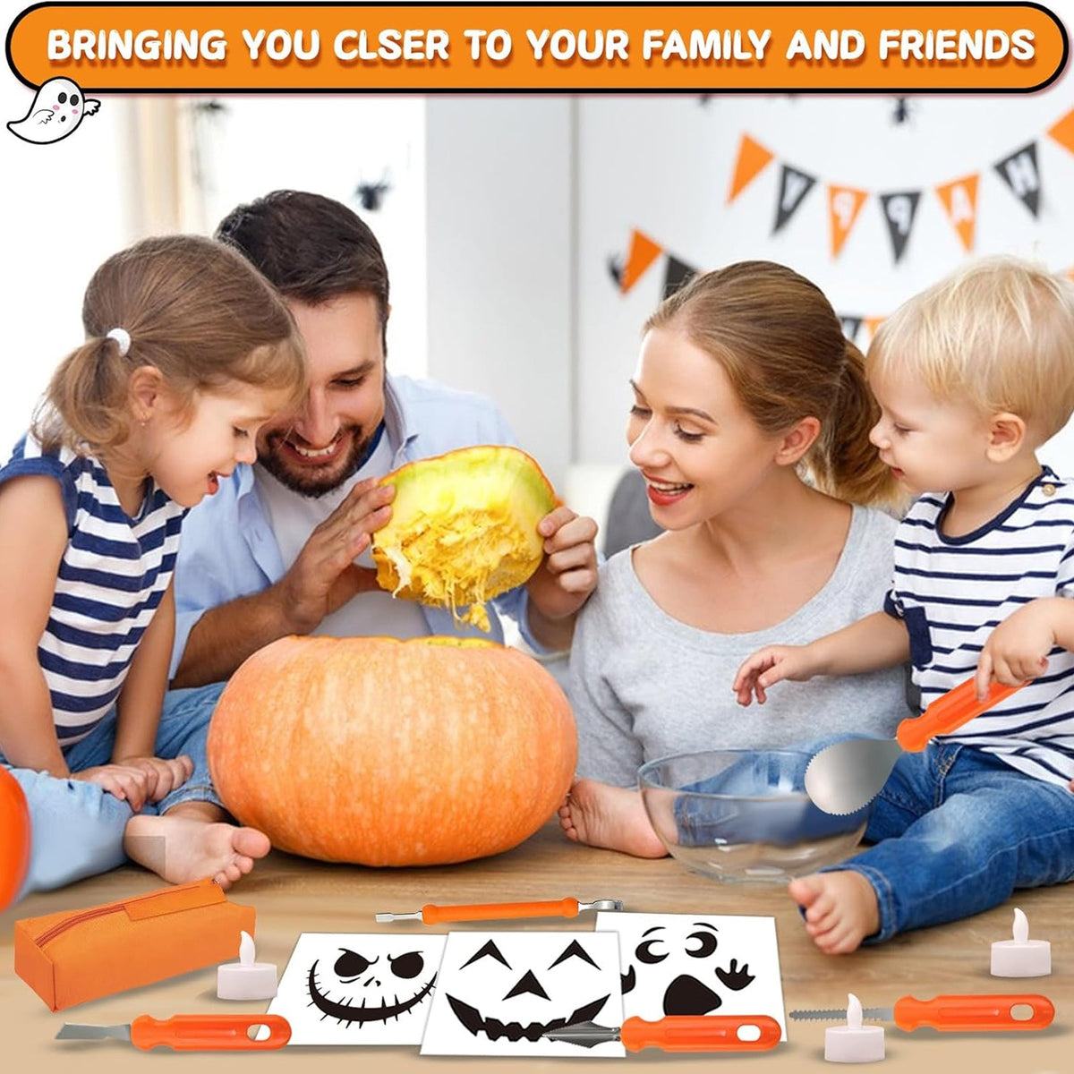 HaloCarve 37-Piece Deluxe Pumpkin Carving Kit UK