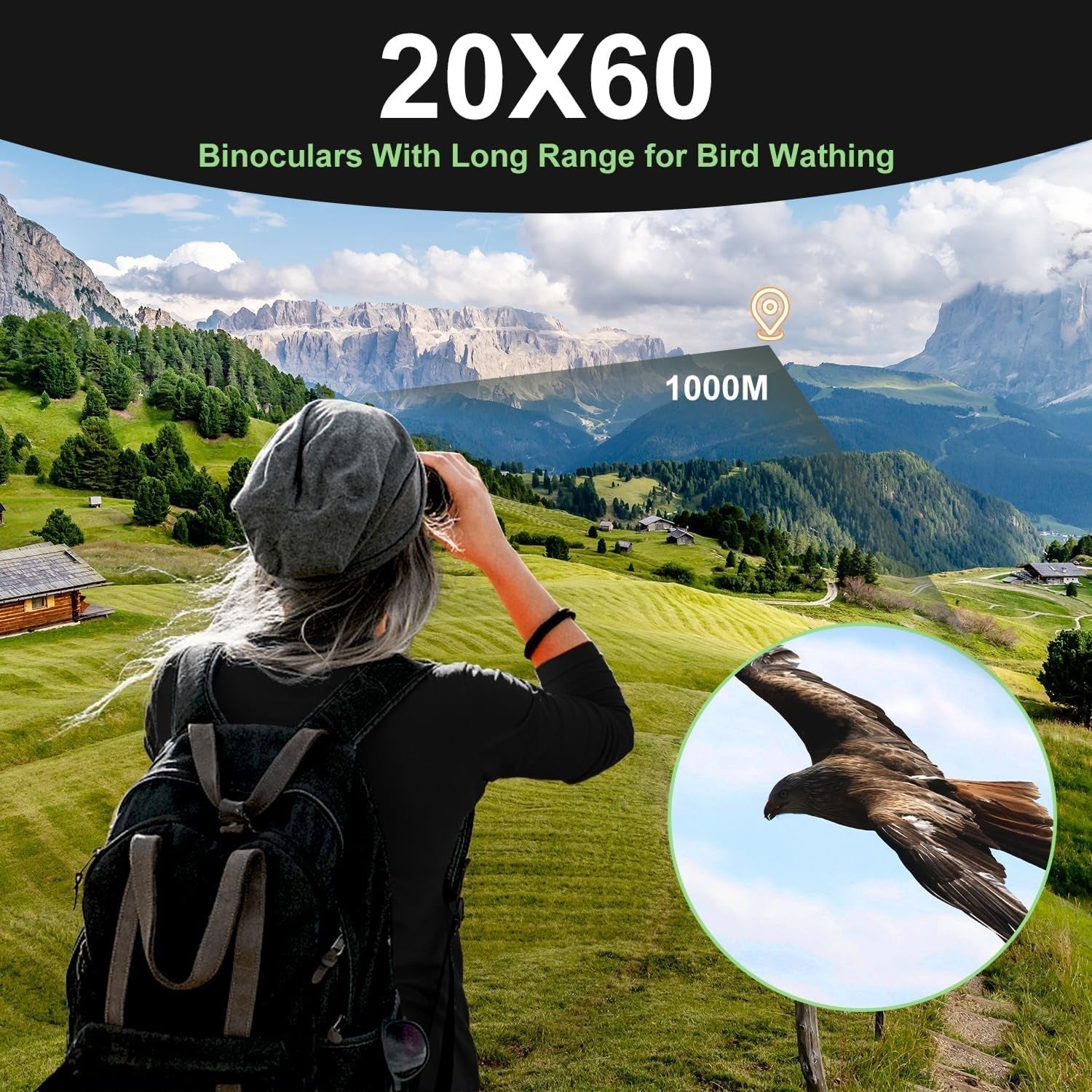 HawOpti 20x60 Professional Bird Watching Binoculars UK