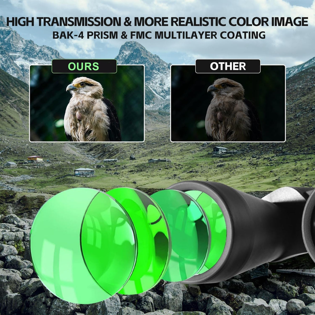 HawOpti 20x60 Professional Bird Watching Binoculars UK