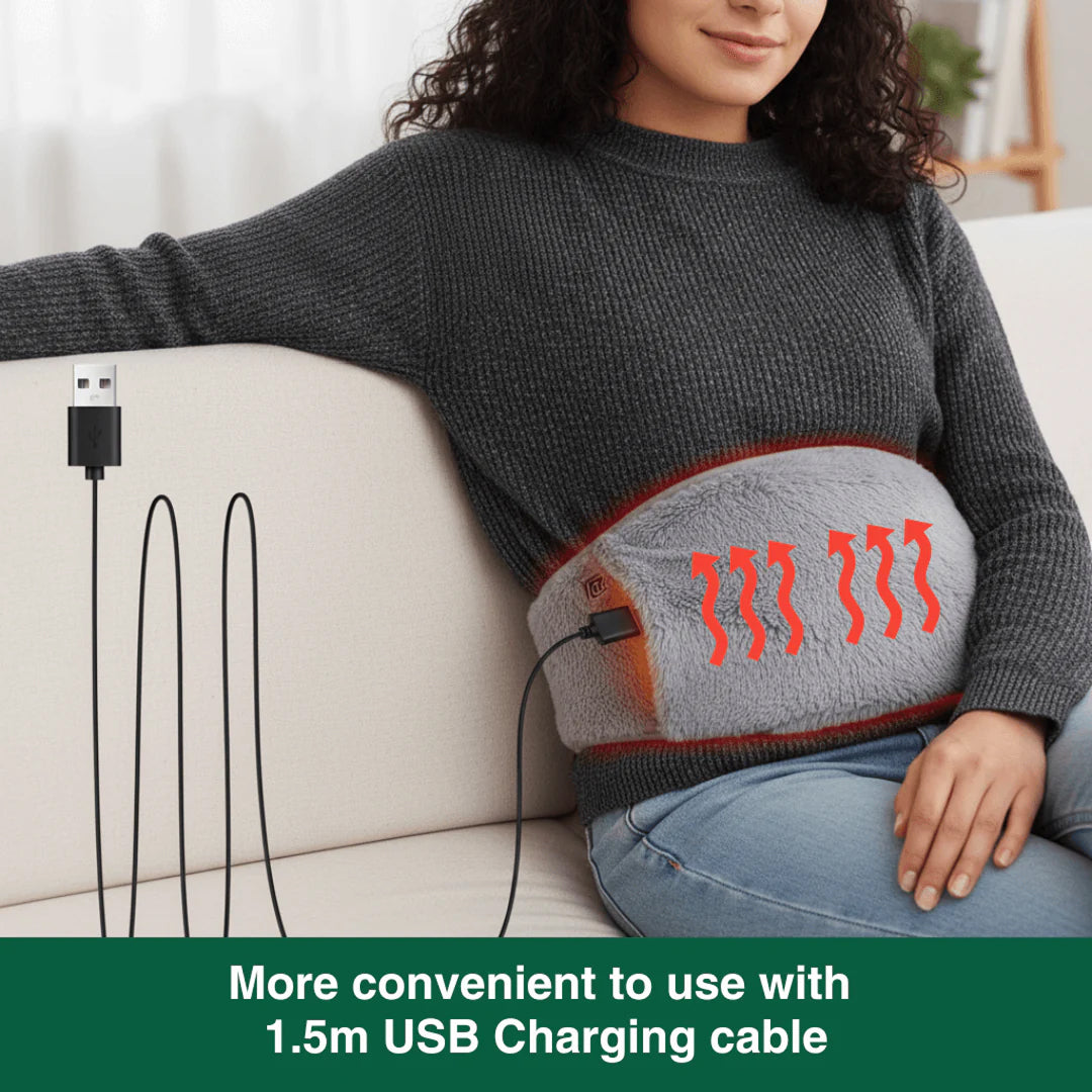 HeatyVora Portable Graphene Heating Pad for Period Cramps UK