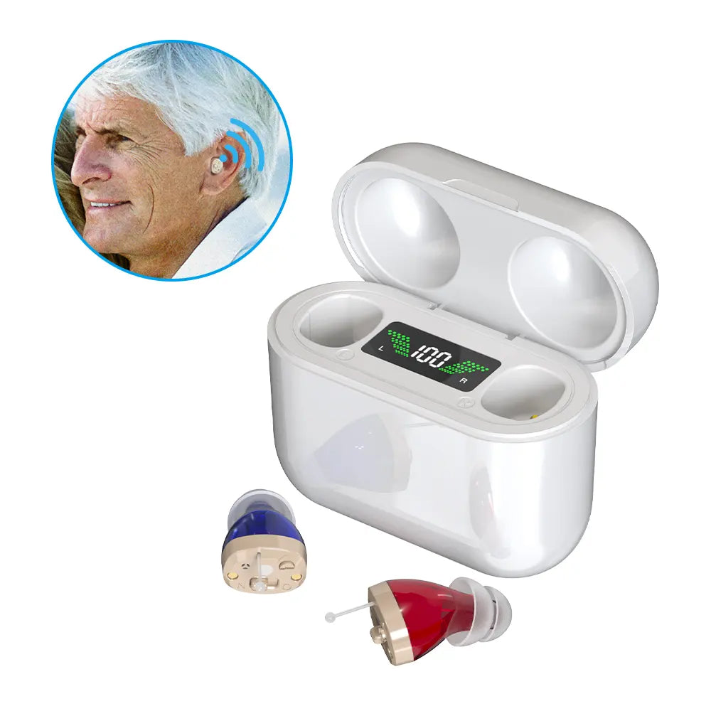 Hexysts Bluetooth Hearing Aids with 48h Battery and Noise Reduction
