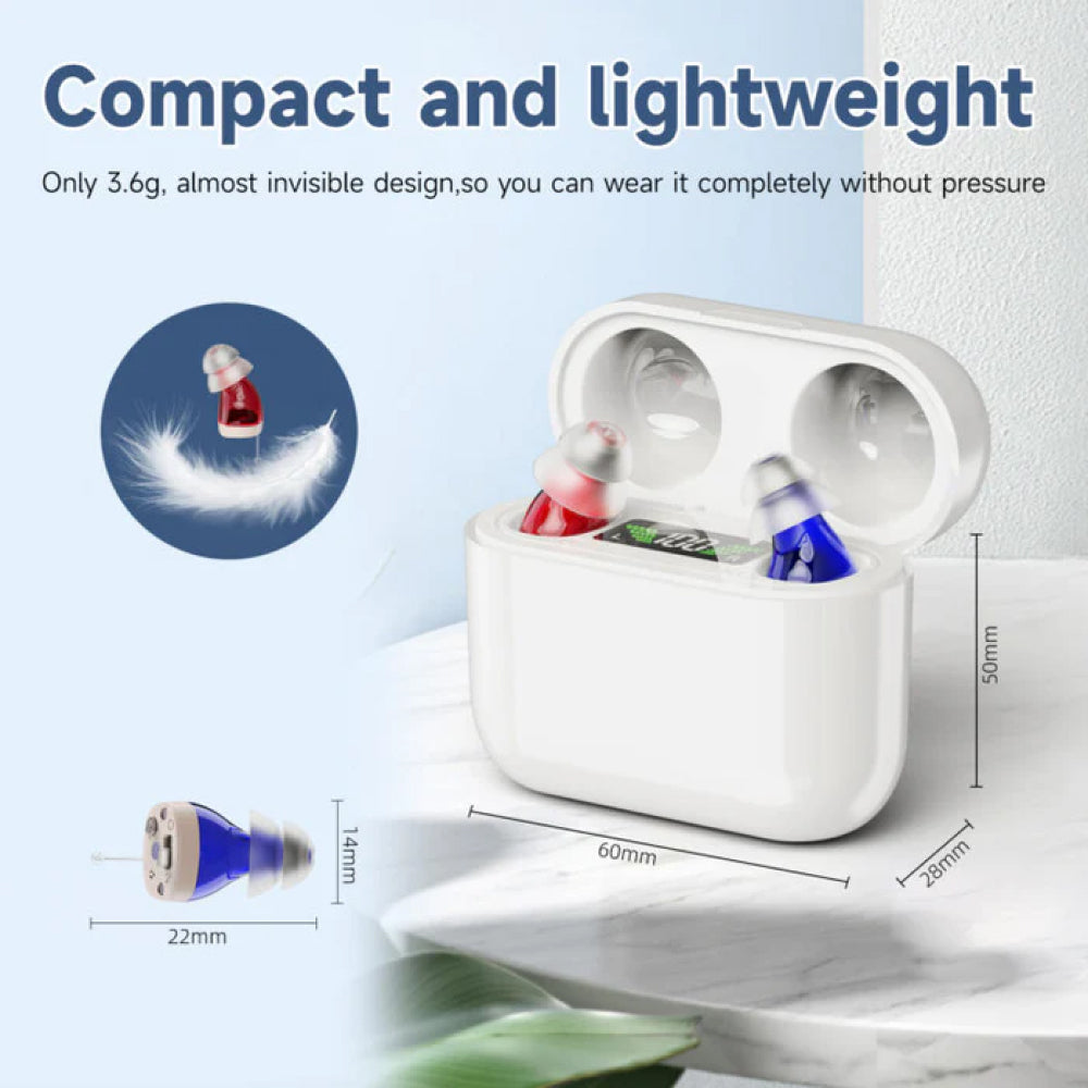 Hexysts Bluetooth Hearing Aids with 48h Battery and Noise Reduction