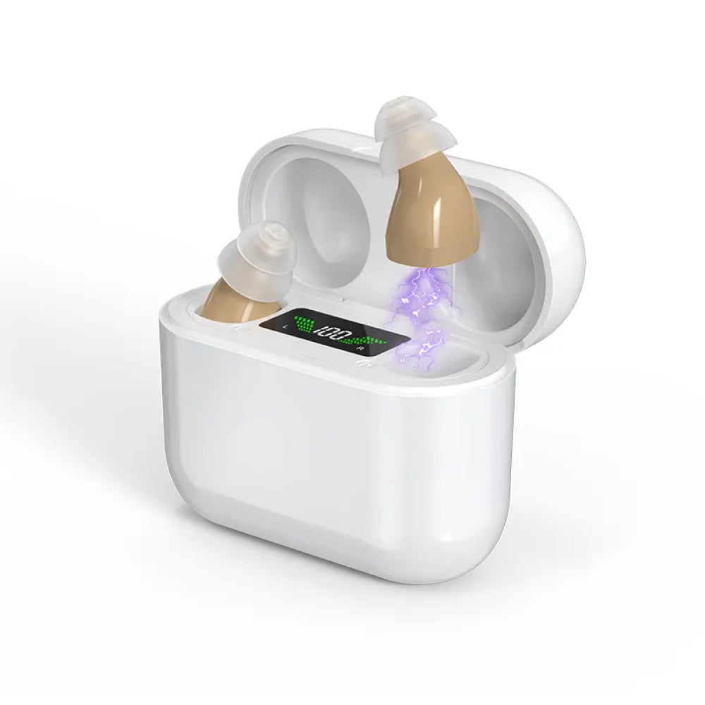 Hexysts Bluetooth Hearing Aids with 48h Battery and Noise Reduction