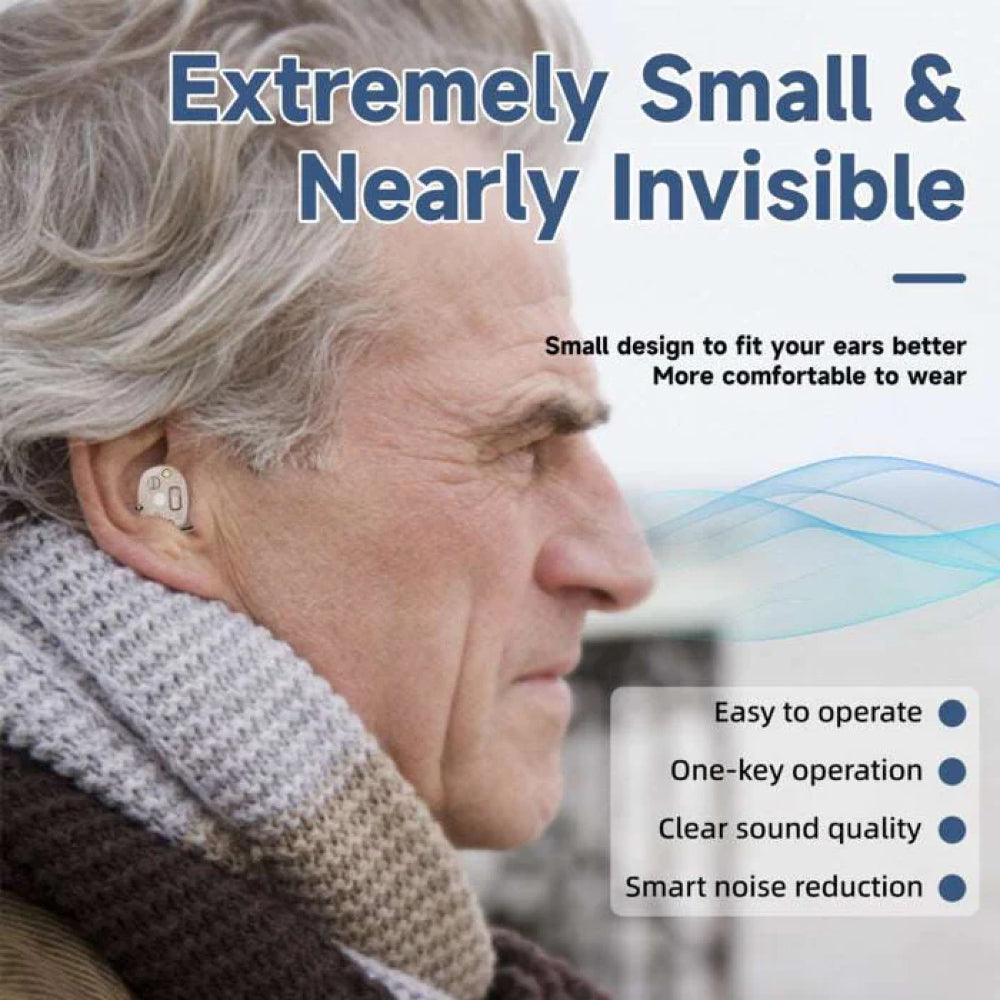 Hexysts Bluetooth Hearing Aids with 48h Battery and Noise Reduction