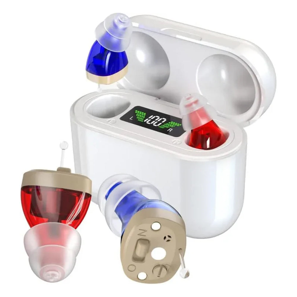 Hexysts Bluetooth Hearing Aids with 48h Battery and Noise Reduction
