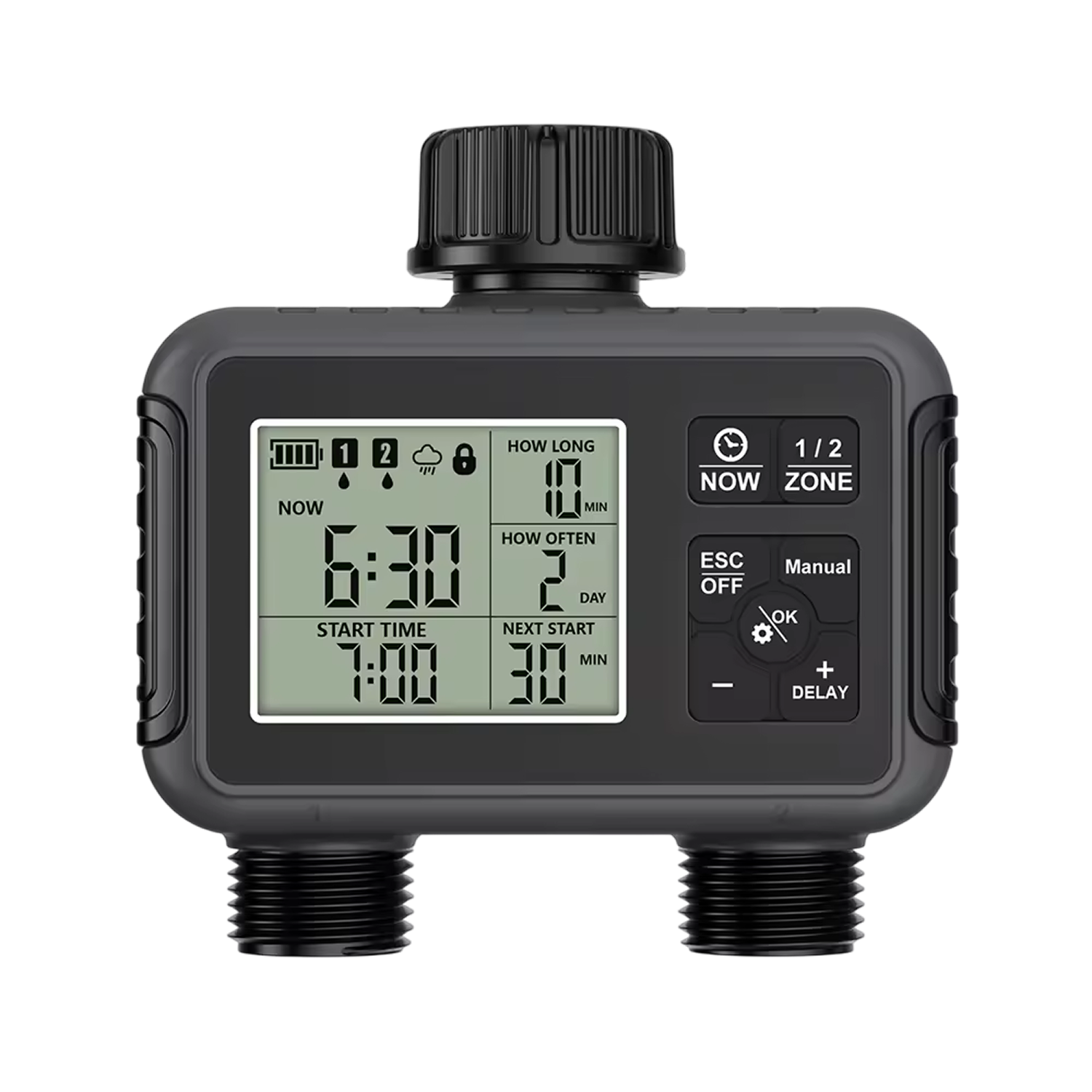 HortiSprit Dual-Zone Smart Water Timer for UK Gardens