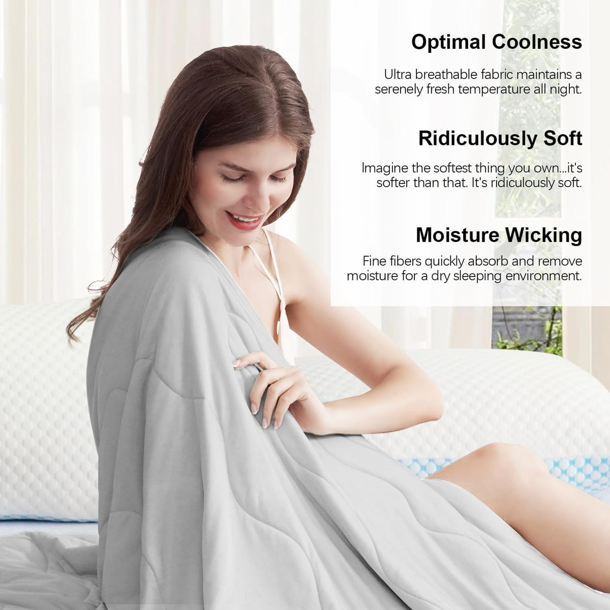 HottySway Q-Max 0.4 Cooling Blanket for Hot Sleepers UK