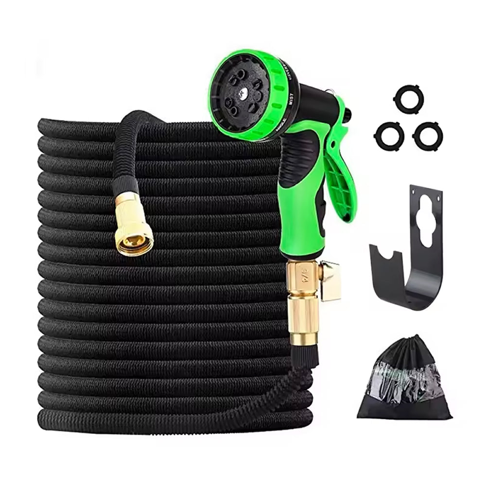 Hoxerilly Expandable Garden Hose with 8-Pattern Spray Nozzle