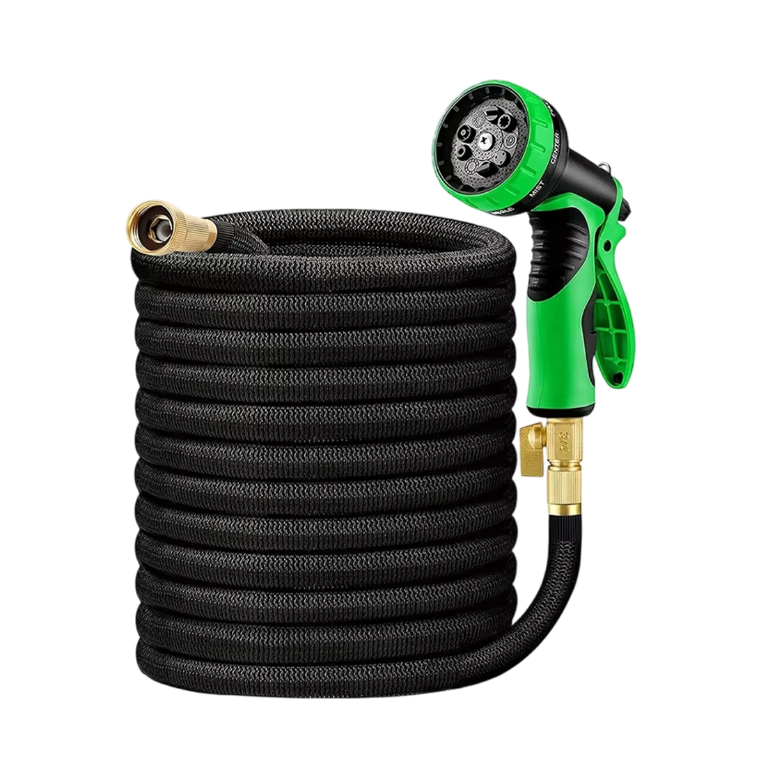 Hoxerilly Expandable Garden Hose with 8-Pattern Spray Nozzle