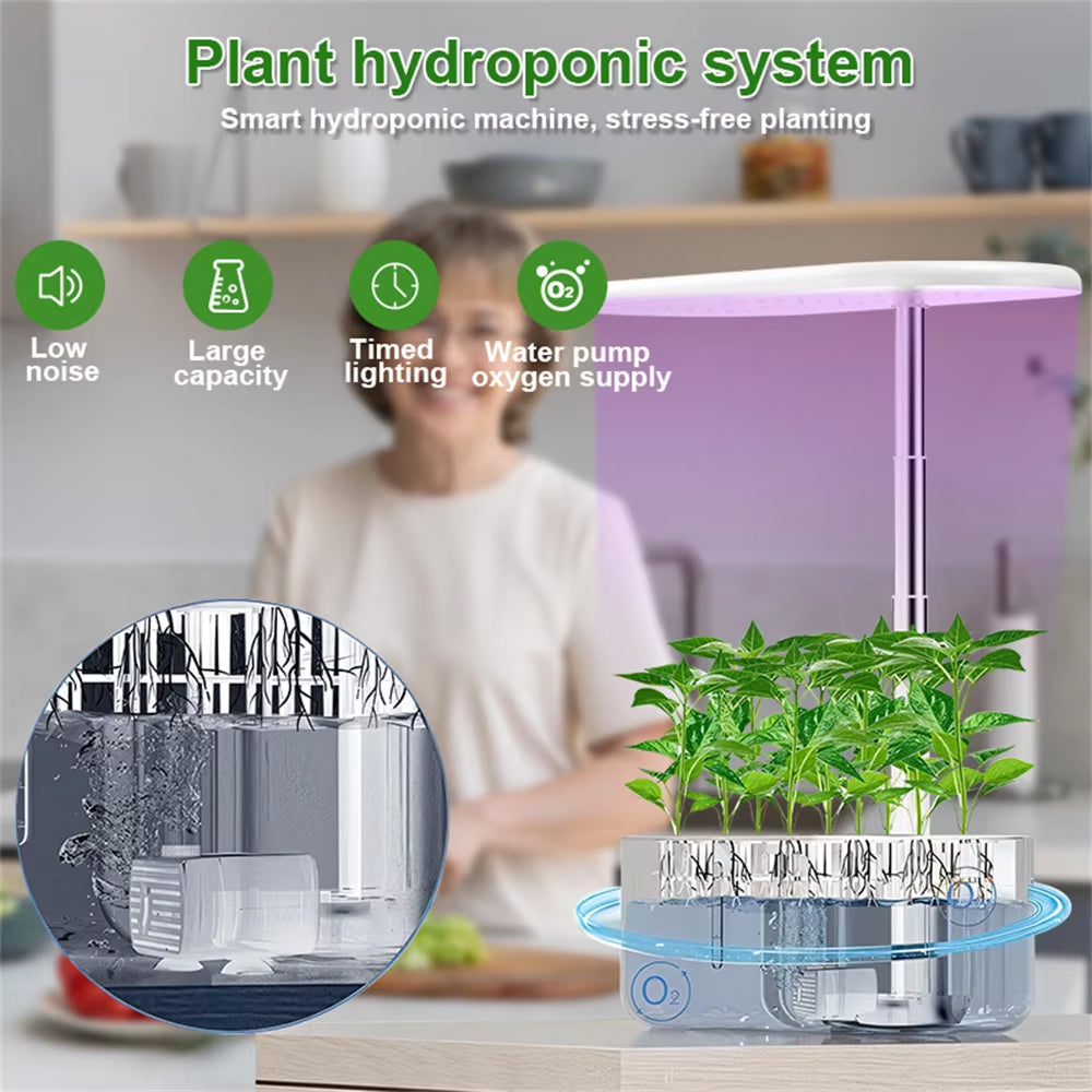 Hydreetry 10-Pod Hydroponic System - Smart Indoor Garden