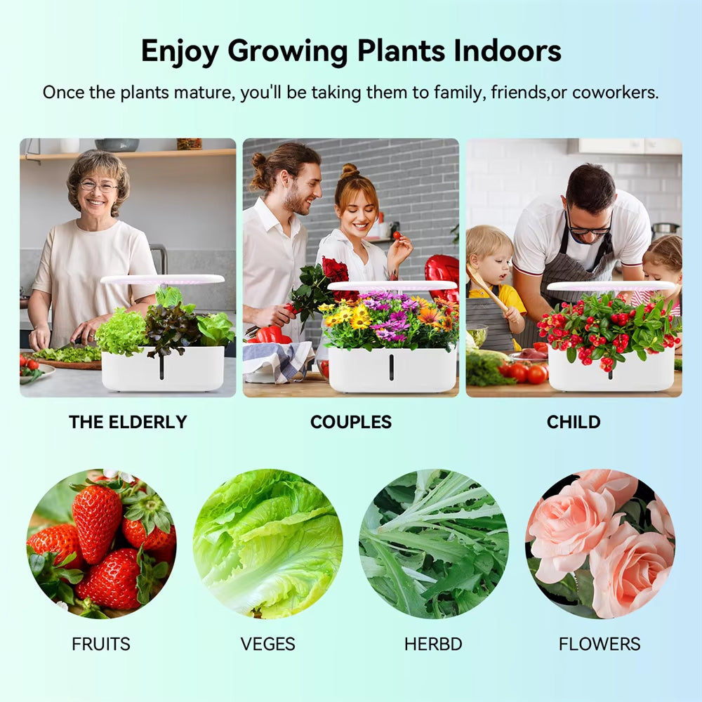 Hydreetry 10-Pod Hydroponic System - Smart Indoor Garden