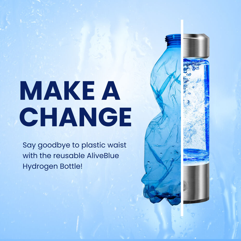 Hydrovia Hydrogen Water Bottle | Portable USB Rechargeable Glass Bottle