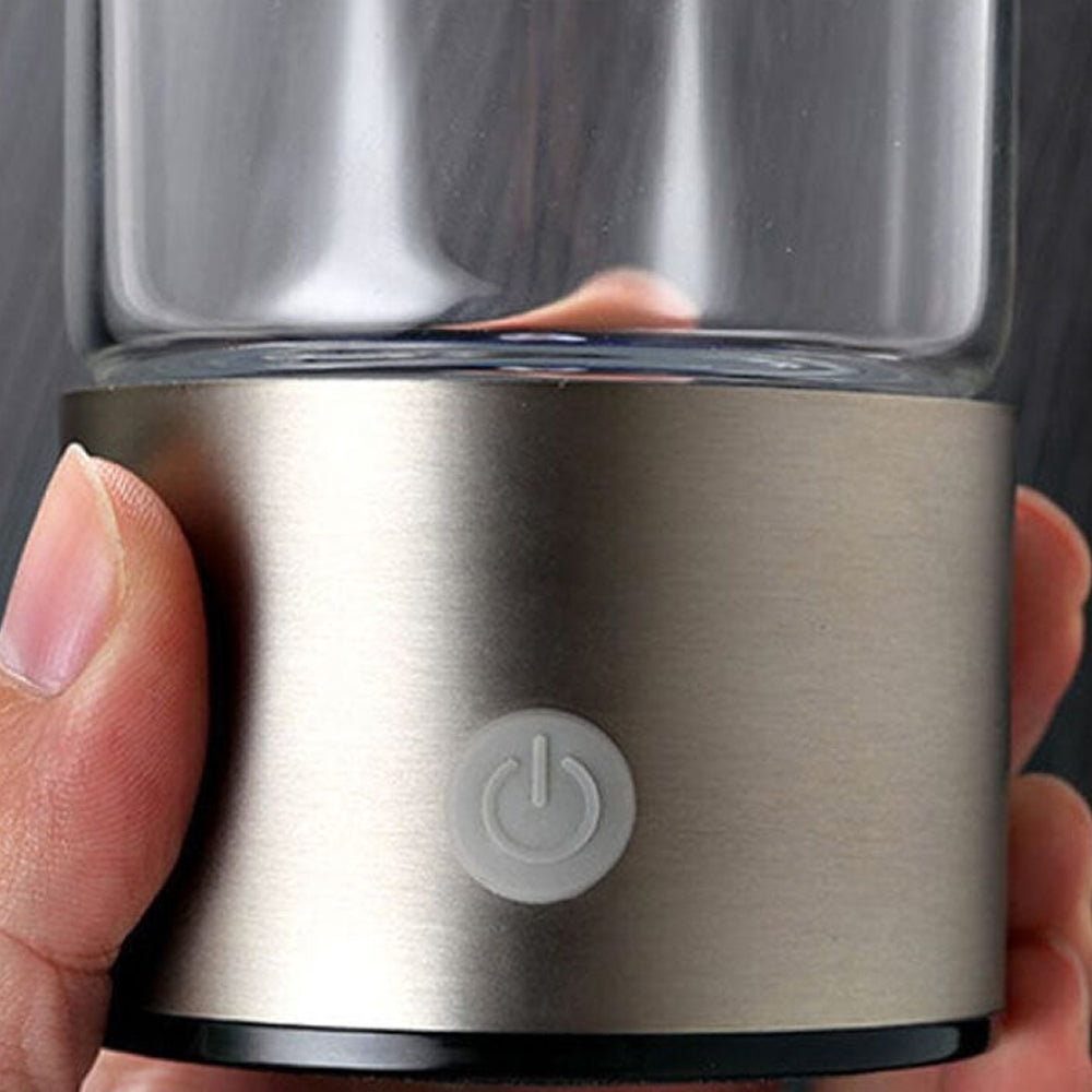 Hydrovia Hydrogen Water Bottle | Portable USB Rechargeable Glass Bottle