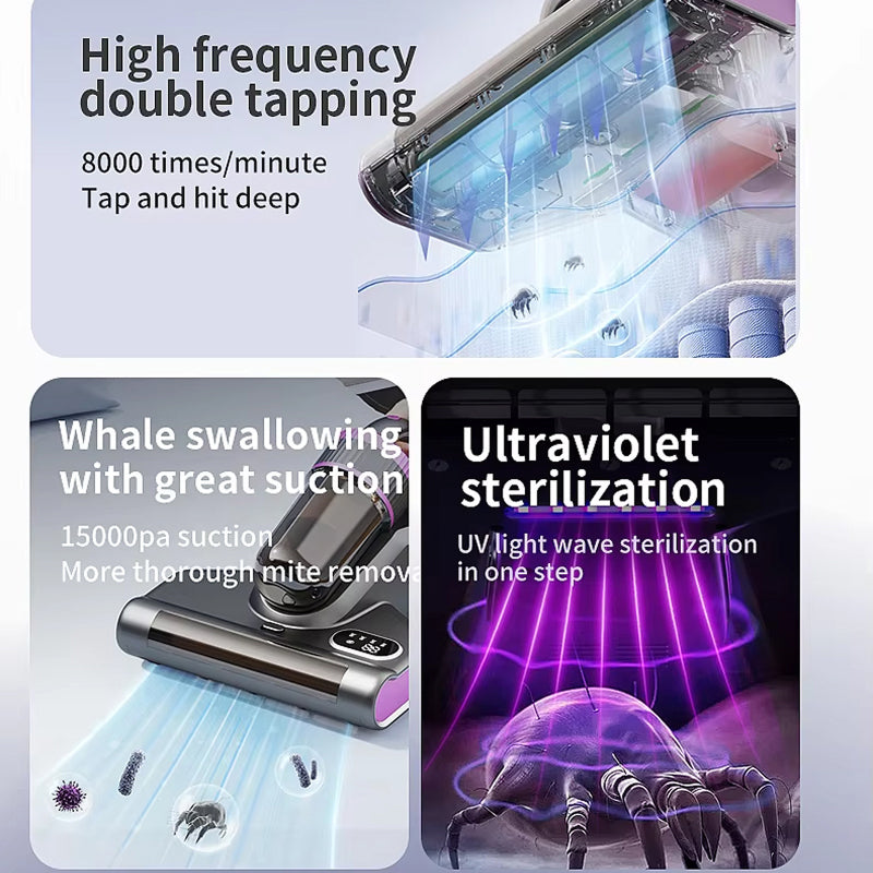 HygiMattra Professional UV-C Mattress Vacuum Cleaner for Mites & Allergens