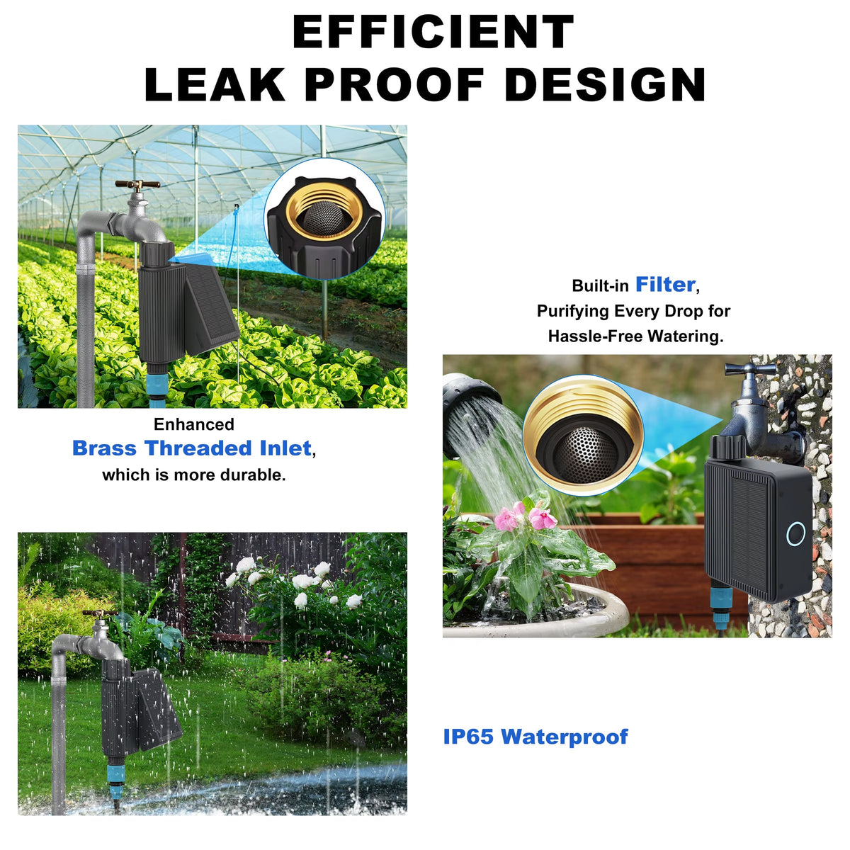IrigaSprit Smart Sprinkler Controller | Solar WiFi Garden Tap Timer
